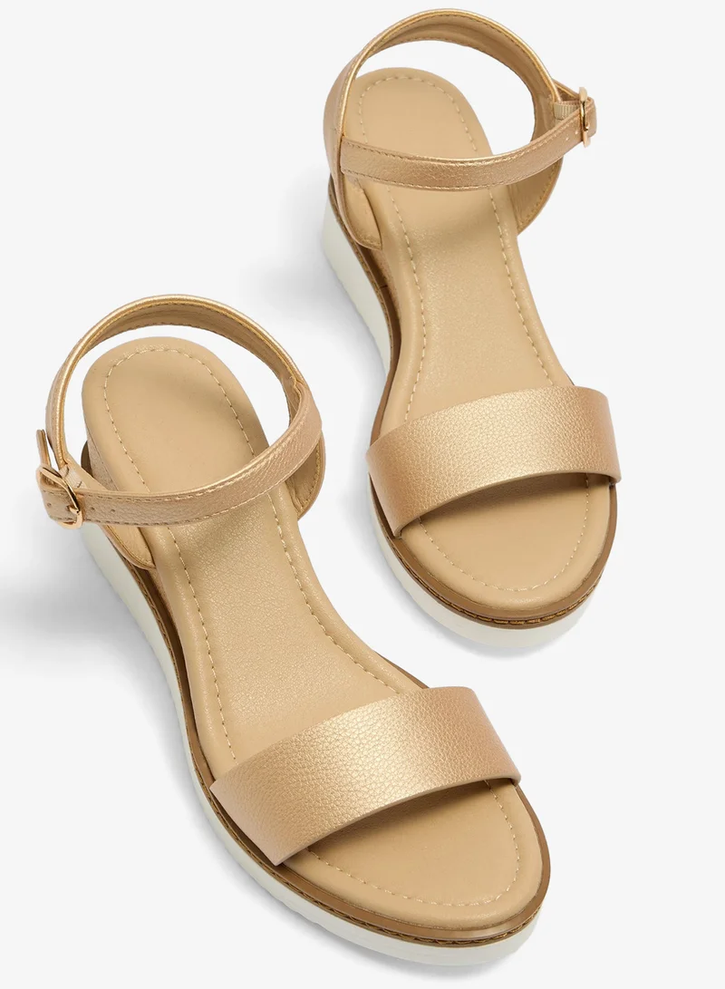 ماتلان Soleflex Gold Comfort Wedge Sandals
