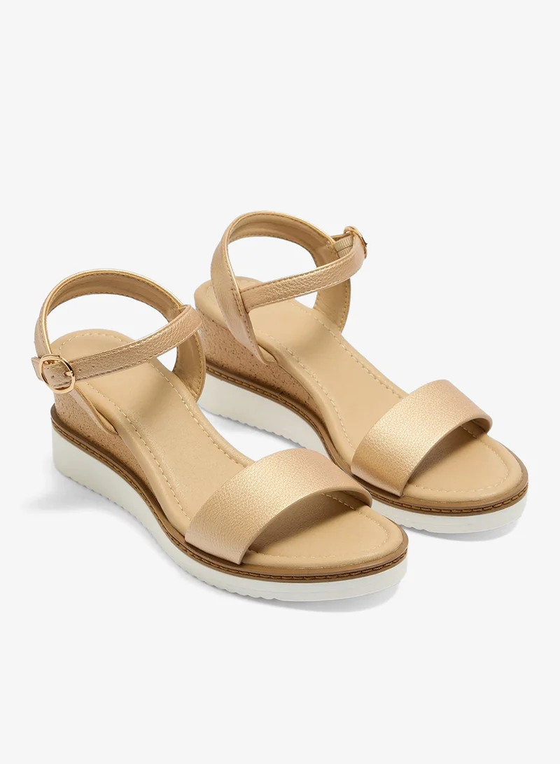 ماتلان Soleflex Gold Comfort Wedge Sandals