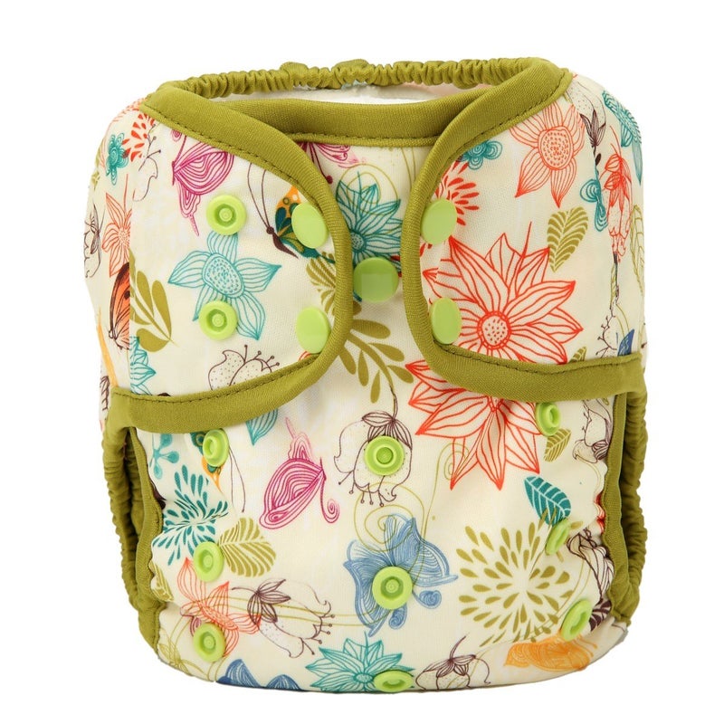 Sigzagor Baby Diaper Cover Nappy One Size 8lbs to 36lbs for Grils (Bloom) - Image 1