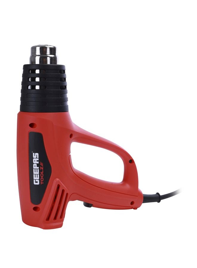 GEEPAS Hot Air Gun - Variable Temperature Control with 3-Temp Settings with Overload Protection for Crafts, Shrinking PVC, Stripping Paint & More Red/Black - Image 2