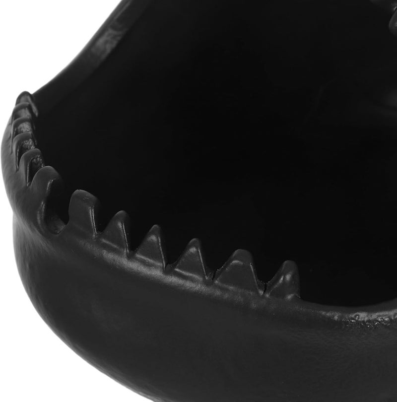 Ceramic Ashtray Large Mouth Fish Design Windproof Desktop Ash Tray Smokeless Office and Outdoor Tabletop Decorative Ash Holder for Smokers - Image 3