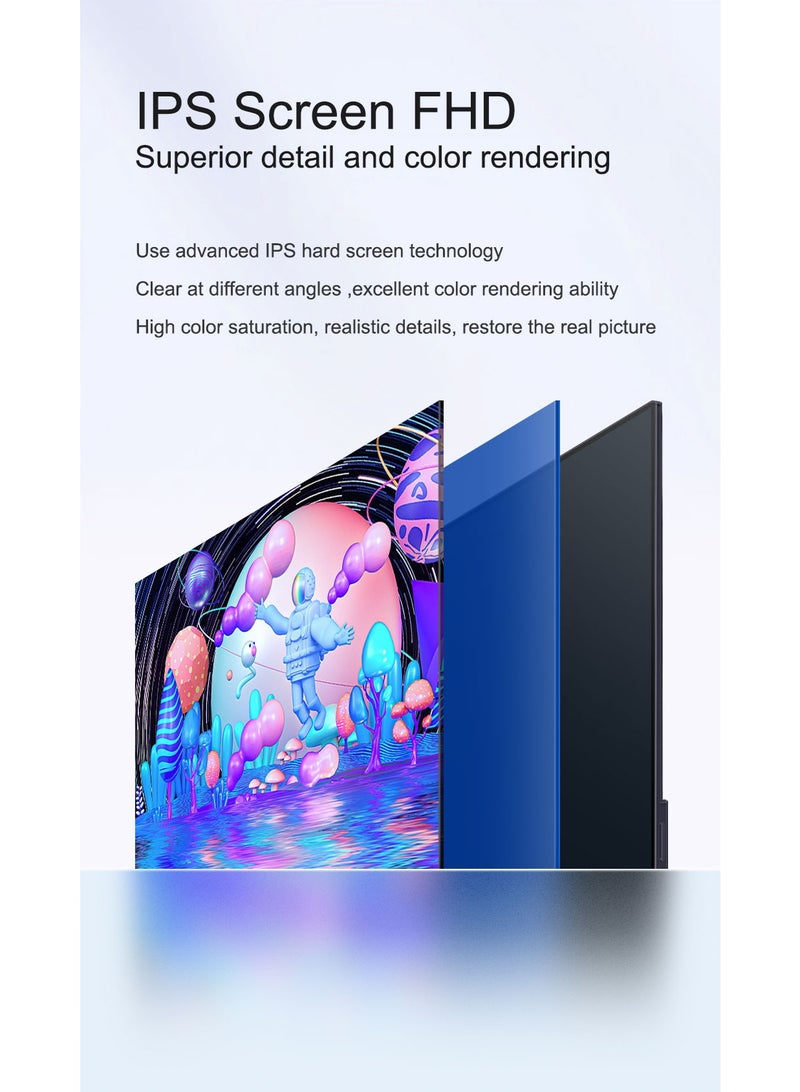 16" Portable Monitor, 1920x1200P Gaming HDMI USB-C External Secondary Display for Phones PCs PS-4 PS-5 Switch, Built-in Kickstand & Speakers  - Image 4