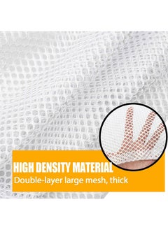 HY 4PCS Mesh Laundry Bags Laundry Net Bag Drawstring Reusable Durable Washing Net Bag for Clothes Underwear Delicates Socks Baby Clothes Bra Shoes Knitted Garments  - Image 3
