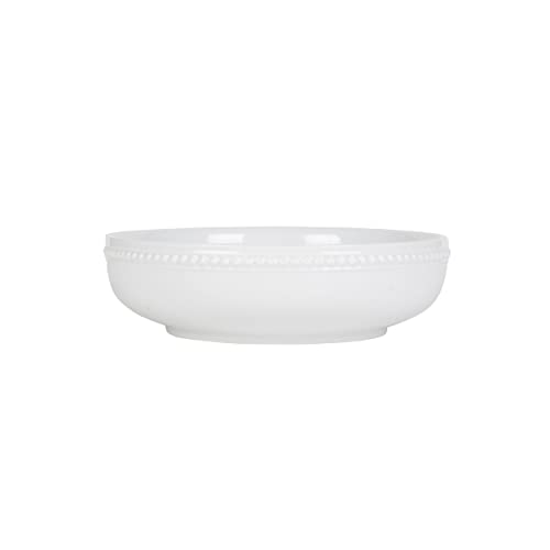 Everyday White by Fitz and Floyd Beaded Dinner Pasta Bowls, Set of 4 - Image 2