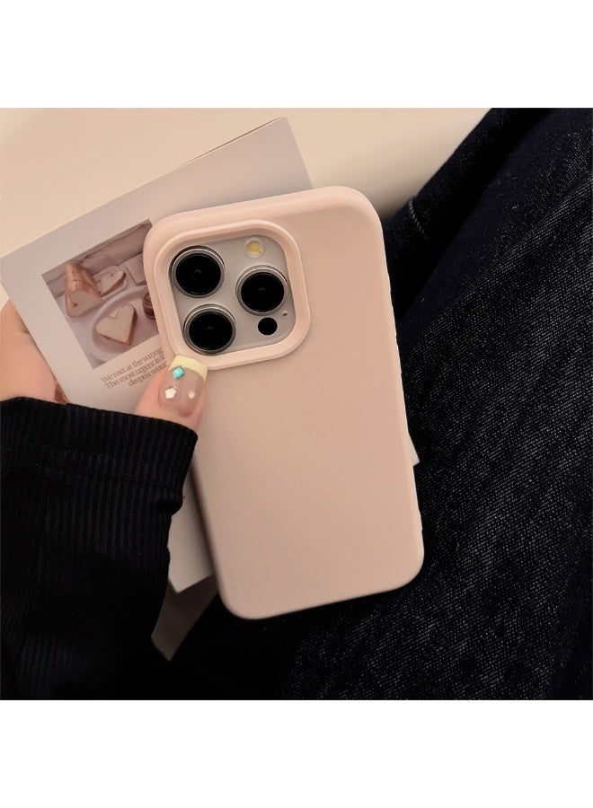 NIBEMINENT Solid Colors And A Minimalist Design Protective TPU Case Cover For iPhone 17, Pea Pink