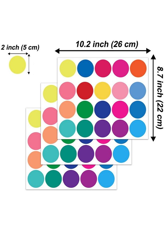 Maydahui Polka Dots Wall Decals（160 Dots）Colorful Round Dot Confetti Wall Stickers Rainbow Colors Circles Removable Vinyl Wall Decor For Bedroom Living Room Playroom Nursery  - Image 3