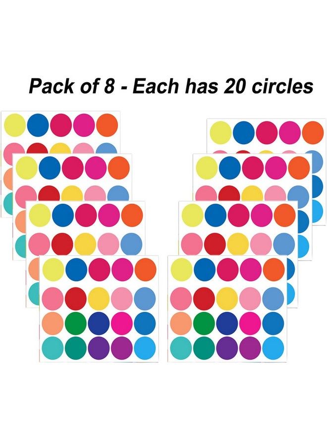 Maydahui Polka Dots Wall Decals（160 Dots）Colorful Round Dot Confetti Wall Stickers Rainbow Colors Circles Removable Vinyl Wall Decor For Bedroom Living Room Playroom Nursery  - Image 4