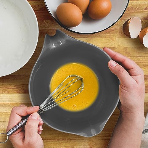 Glad Mixing Bowl with Handle 3 Quart Heavy Duty Plastic with Pour Spout and NonSlip Base Dishwasher Safe Kitchen Supplies for Cooking and Baking Grey - Image 3