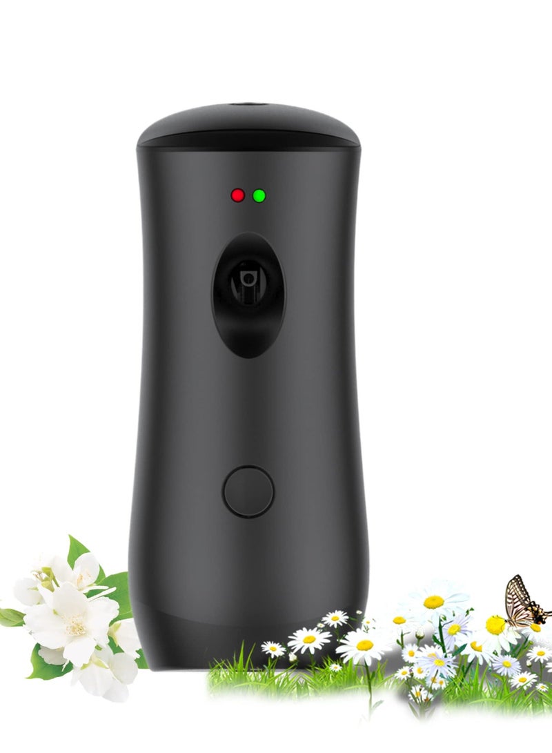 Auto Air Freshener Spray Machine Free Stand or Wall Mounted Automatic Aerosol Spray Dispenser Adjustable Aroma Machines are Widely Used in Bedrooms, Offices, Hotels and Commercial Places (Black)  - Image 1