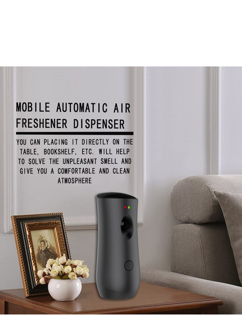 Auto Air Freshener Spray Machine Free Stand or Wall Mounted Automatic Aerosol Spray Dispenser Adjustable Aroma Machines are Widely Used in Bedrooms, Offices, Hotels and Commercial Places (Black)  - Image 2
