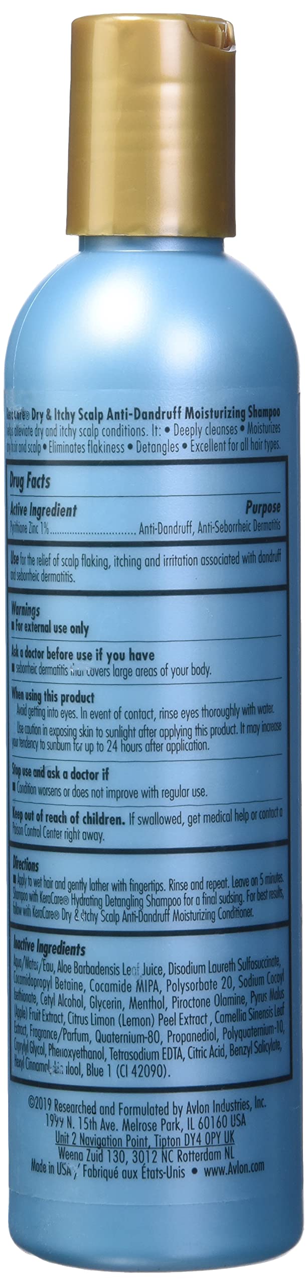 KeraCare Moisturizing Shampoo,8 oz - Sulfate Free, Relieves Dry and Itchy Scalp Conditions, Eliminates Flakes, Liquid Volume 240 ml - Image 2