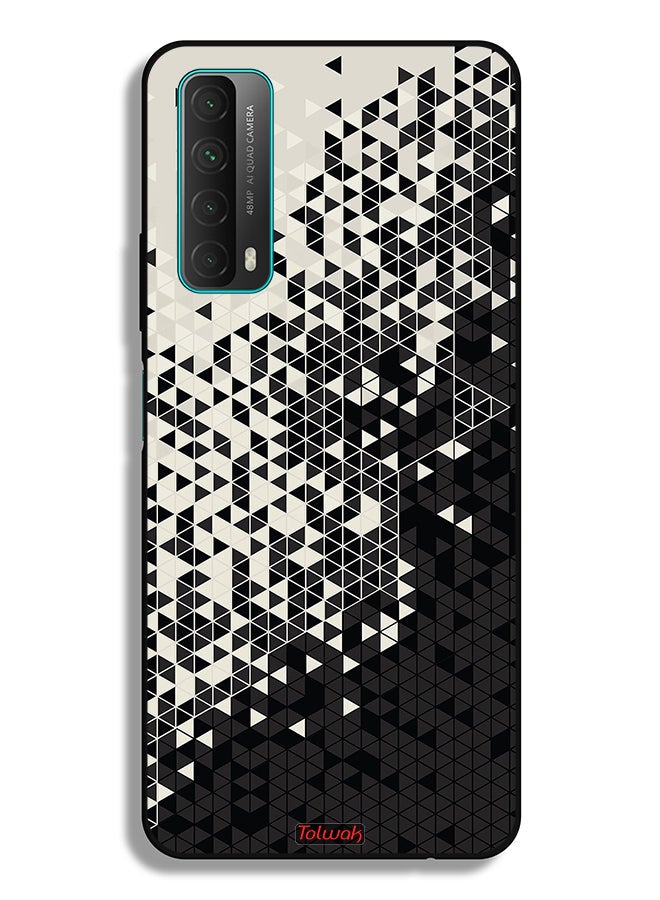 Tolwak Huawei P smart (2021) Protective Case Cover Pattern Digital Art Triangle - Image 2