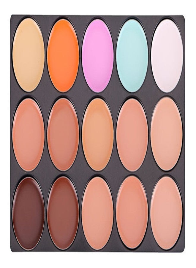 FantasyDay 15 Colors Cream Contour Face Concealer Palette, FantasyDay Long Lasting Full Hydrating Coverage Conceals Corrects Foundation Camouflage Makeup Gift Set for Correcting Dark Circles Acne Blemish #3 - Image 5