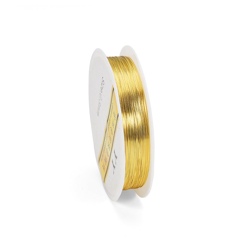 Antique jewelry special copper wire shaping line 0.2-1mm ultra-high quality color preserving copper wire diy handmade accessories Gold 