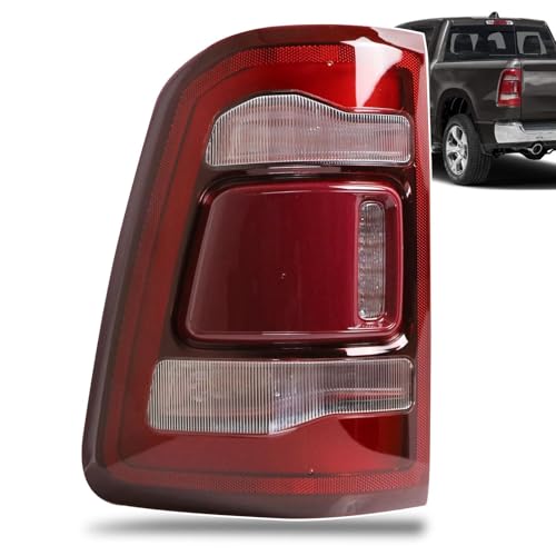 Lathsy LED Tail Light Red Cover with Blind Spot Compatible With 2019-2023 Dodge Ram 1500 Left Driver Side Replace 68262531AH - Image 1