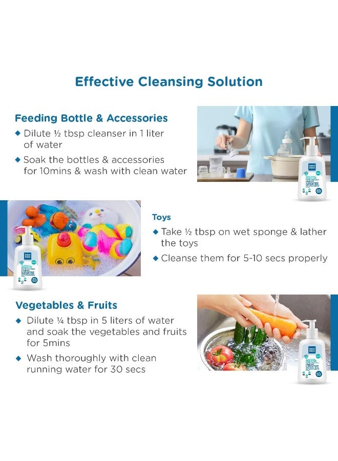 مي مي منظف ​​سائل مضاد للبكتيريا للأطفال من مي مي للفواكه والزجاجات والإكسسوارات والألعاب (500 مل - زجاجة) - Image 4