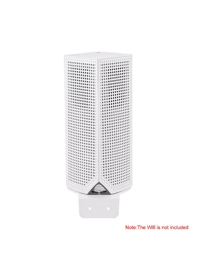 Generic - Wall Mount Bracket Stand Holder for Linksys Velop Tri-band Whole Home WiFi Mesh System, White 1 Pack - Image 1
