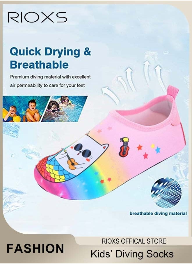 ريوكس الأحذية المائية للأطفال الفتيات الأولاد، Toddler Baby Barefoot Quick-Dry Non-Slip Swim Socks، Aqua Water Shoes For Beach السباحة السباحة السباحة السباحة السباحة السباحة السباحة السباحة السباحة السباحة الأحذية الرياضية المياه، الغوص الأحذية، الأطفال Barefoot Aqua Socks الأحذية الرياضية المياه  - Image 3
