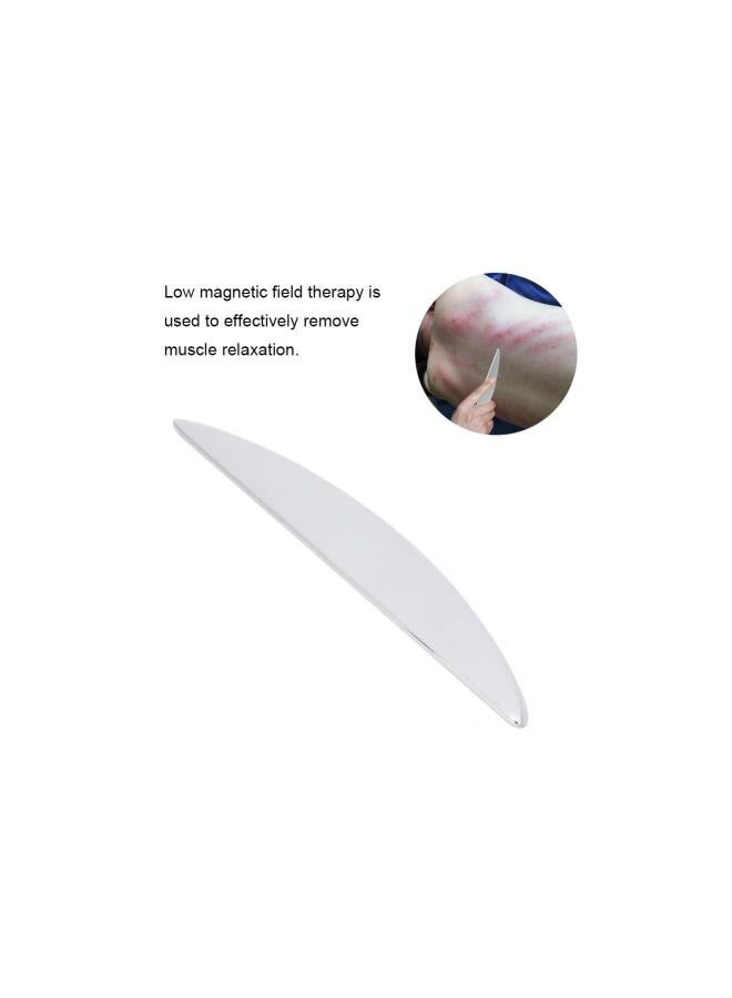 WYBOT Gua Sha Tools, Stainless Steel Scraping Board Facial Body Scrapper Plate for Release Pain Relief Guasha Massage Tools  - Image 2