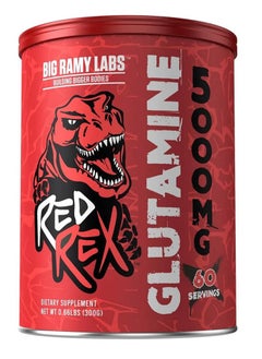 BIG RAMY LABS Red Rex Big Ramy Labs Glutamine 5000mg 60 Servings 300g 