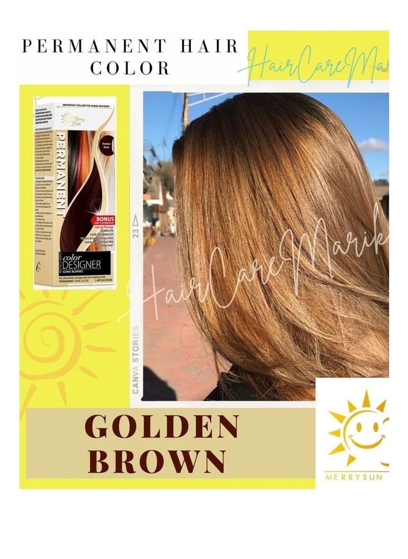 merry sun - Permanent Hair Color ( gold brown ) - Image 1