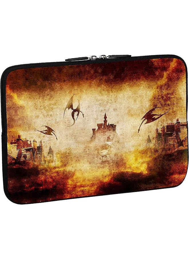 erorex - Dragon'S Castle Design Tablet Pc Case 10.1 Inches 25.6 Cm Neoprene - Image 1