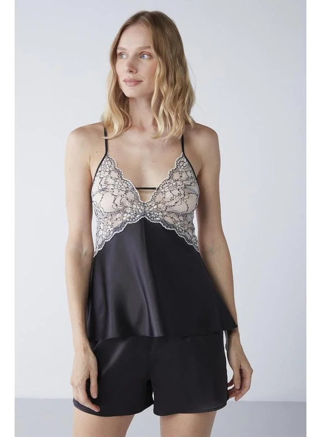 Penye Mood  Lux Mood Satin Shorts Set -2041. for Women | Best Price UAE