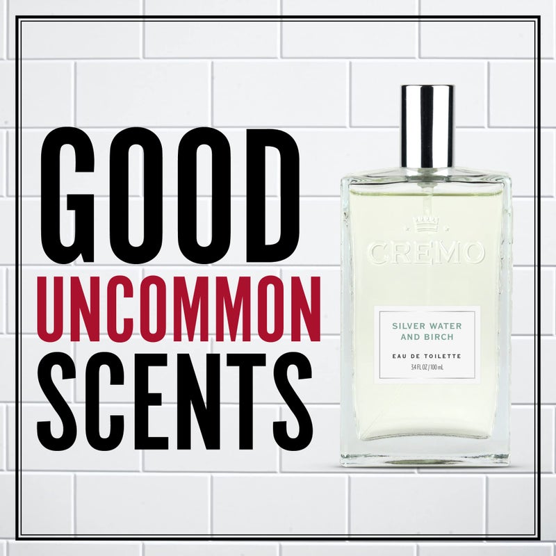 Cremo Silver Water & Birch Cologne Spray, A Crisp Scent with Notes of Forest Moss, Lavender and White Birch, 3.4 Fl Oz - Image 2