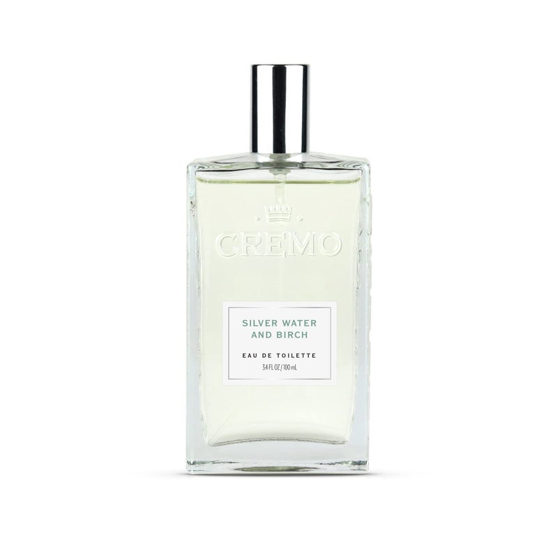 Cremo Silver Water & Birch Cologne Spray, A Crisp Scent with Notes of Forest Moss, Lavender and White Birch, 3.4 Fl Oz - Image 1
