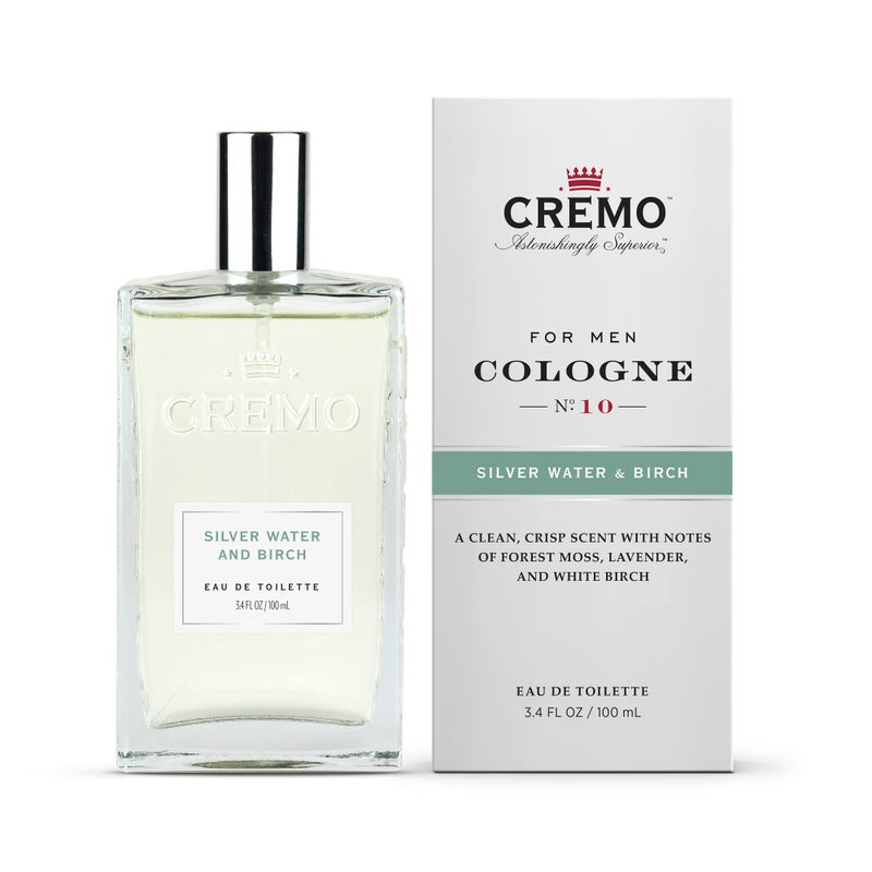 Cremo Silver Water & Birch Cologne Spray, A Crisp Scent with Notes of Forest Moss, Lavender and White Birch, 3.4 Fl Oz - Image 5