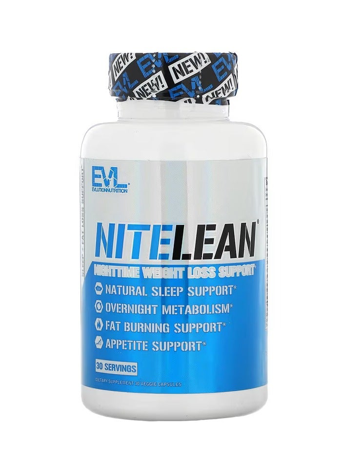EVLUTION NUTRITION NiteLean 30 Veggie Capsules - Image 1