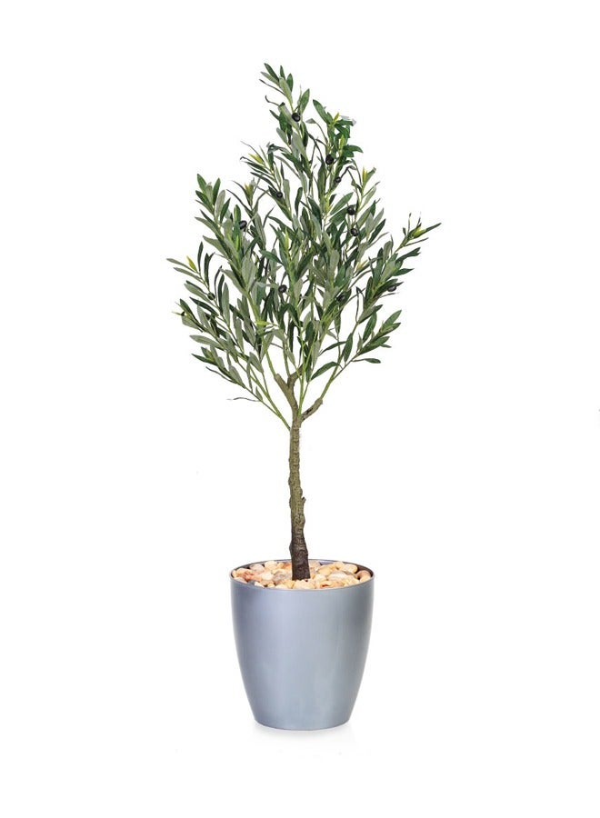 DRAMA HOME Artificial Olive Tree 135 cm Elegant Natural Touch for Your Home Décor  - Image 1