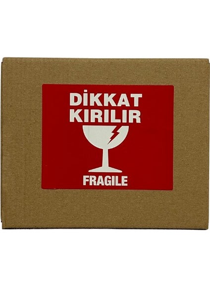 Svs Label Plastic 100X100 250 Wrap Caution Fragile Label
