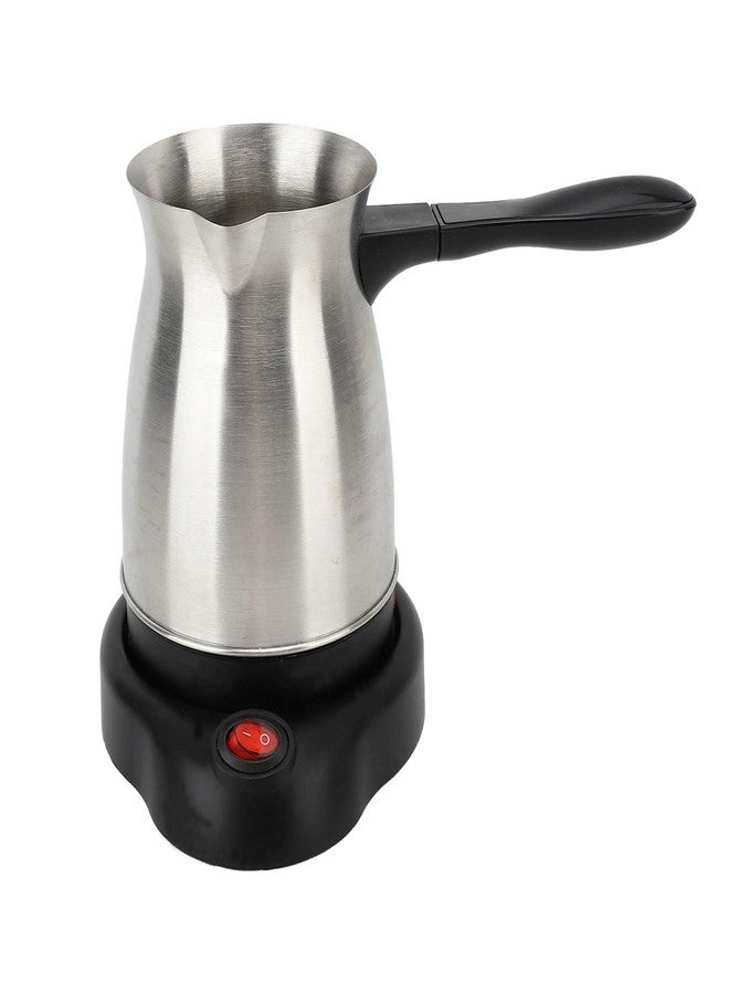Hopoint Electric Turkish Coffee Pot, 600ml Stainless Steel 110V Heating Kettle with Foldable Anti-Scald Handle for Home and Travel, Fast Brew Maker Arabic Greek Tea Milk (Smooth Pot Surface) - Image 1