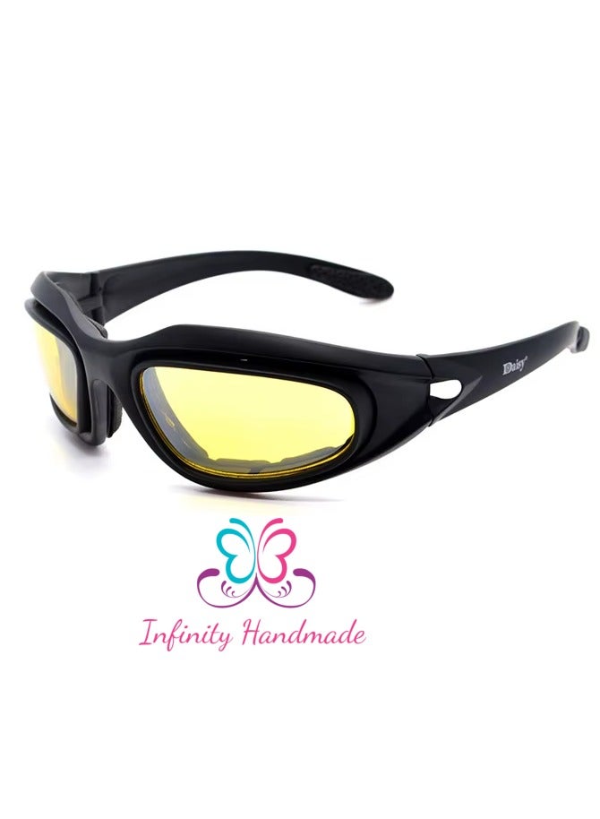 Generic Tactical Multi-Sports Polarized Sunglasses Outdoor UV400 Protection, Unisex, Interchangeable ,Goggles with 4Lense, Exclusive to Seller's INFINITYHANDMADE - Image 3