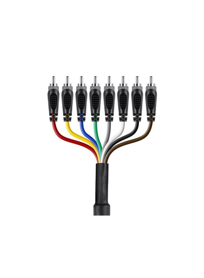 Monoprice 8-Channel 1/4-Inch TS Male to 1/4-Inch TS Male Snake Cable - 6 Feet, 26AWG, 8 Balanced Mono and Unbalanced Stereo Lines - Image 2