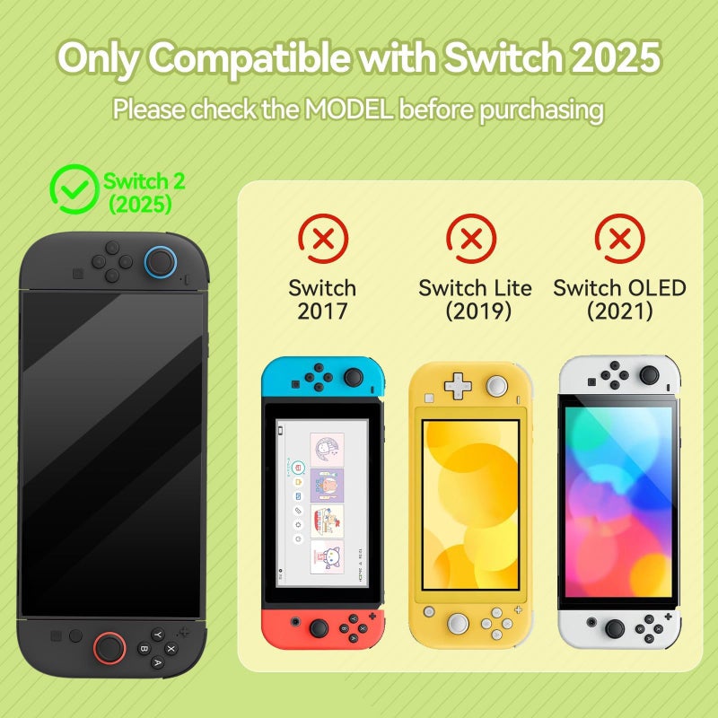 GeekShare Protective Case Compatible with Switch 2, Hard PC Slim Dockable Shell Cover Designed for Switch 2025 Game Console and Joysticks Controllers - The HEI Series - Image 2