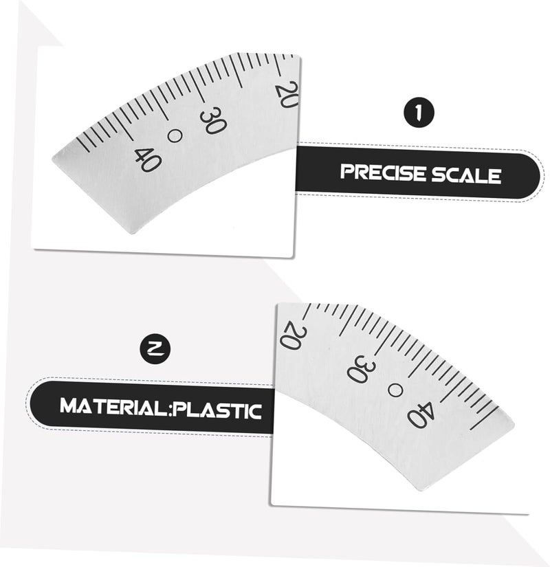 قلم قياس بمقياس قوسي 45 درجة من نوع Arc Scale Protractor Ruler، مخصص لآلات الطحن، أداة قياس متينة لتحديد الزوايا والمقاييس بدقة، تصميم خفيف الوزن لسهولة الاستخدام والتخزين. - Image 5