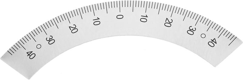 قلم قياس بمقياس قوسي 45 درجة من نوع Arc Scale Protractor Ruler، مخصص لآلات الطحن، أداة قياس متينة لتحديد الزوايا والمقاييس بدقة، تصميم خفيف الوزن لسهولة الاستخدام والتخزين. - Image 1