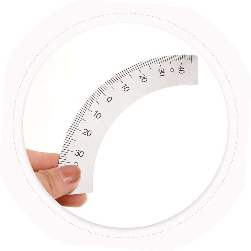 قلم قياس بمقياس قوسي 45 درجة من نوع Arc Scale Protractor Ruler، مخصص لآلات الطحن، أداة قياس متينة لتحديد الزوايا والمقاييس بدقة، تصميم خفيف الوزن لسهولة الاستخدام والتخزين. - Image 2