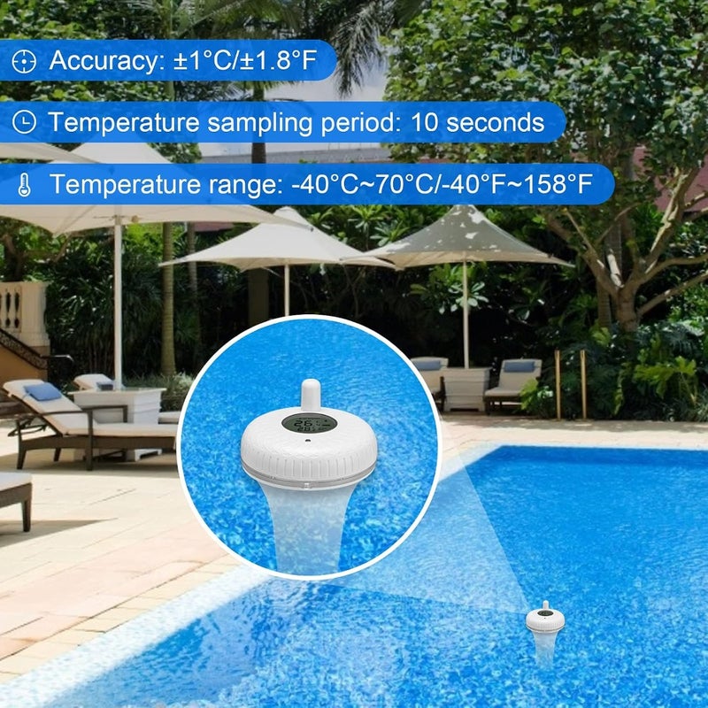 Bluetooth Floating Pool Thermometer IBS-P01B with Precision Probe - Image 4