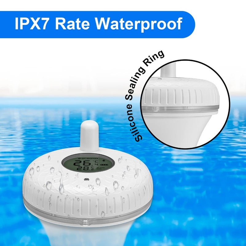 Bluetooth Floating Pool Thermometer IBS-P01B with Precision Probe - Image 5