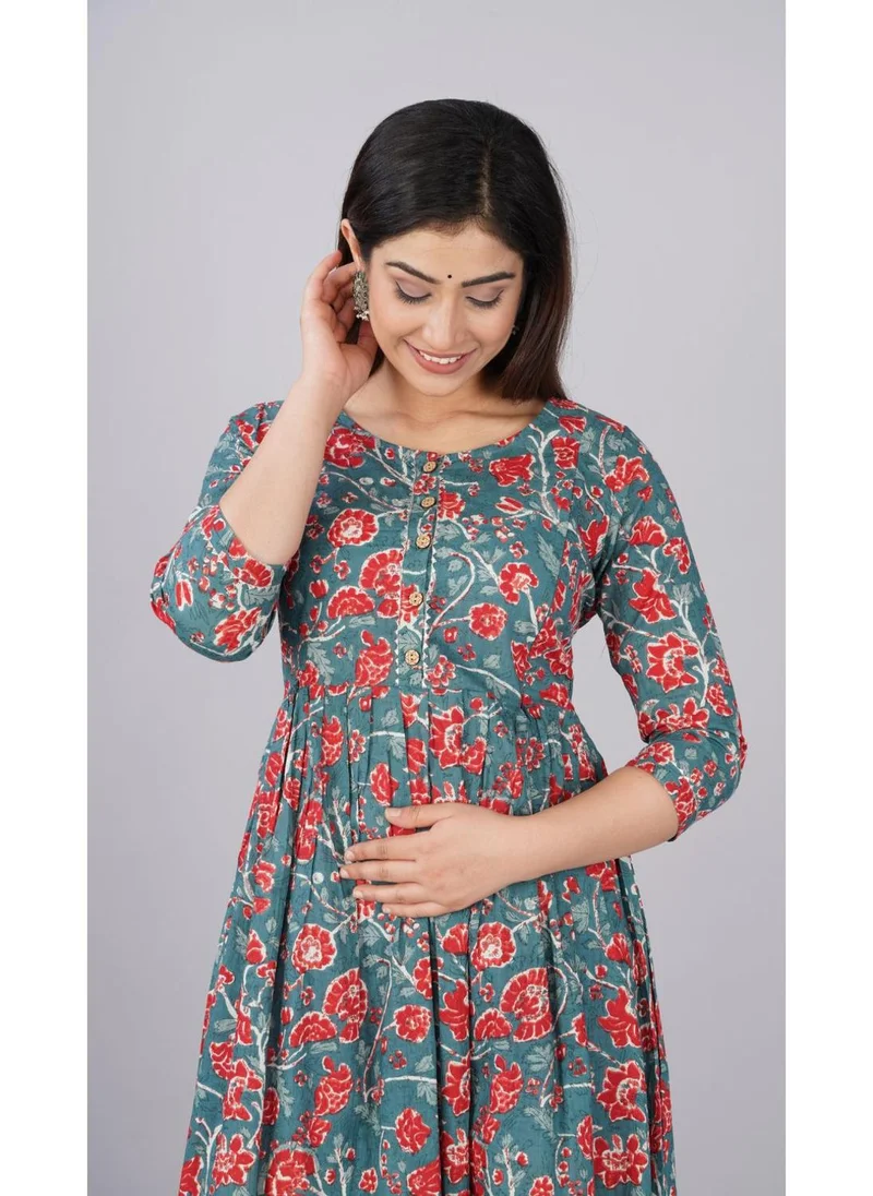 ZERESOUQ Floral Print Dress