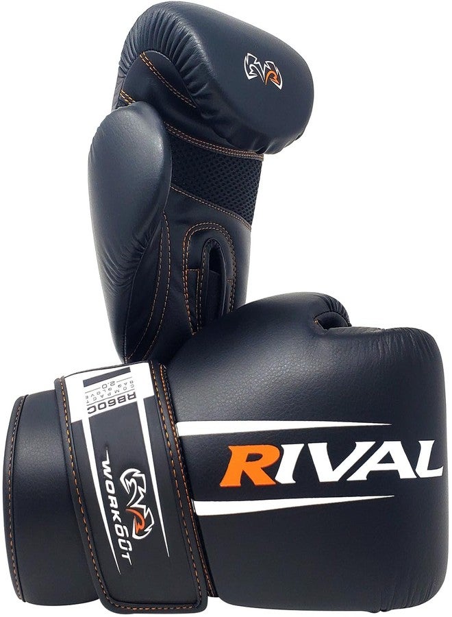 RIVAL Boxing RB60C 2.0 Workout Compact Bag Gloves, Hook and Loop Closure - Ergonomic Fit, Soft Inner Lining, and Pre-Formed Pro Fit - Image 1
