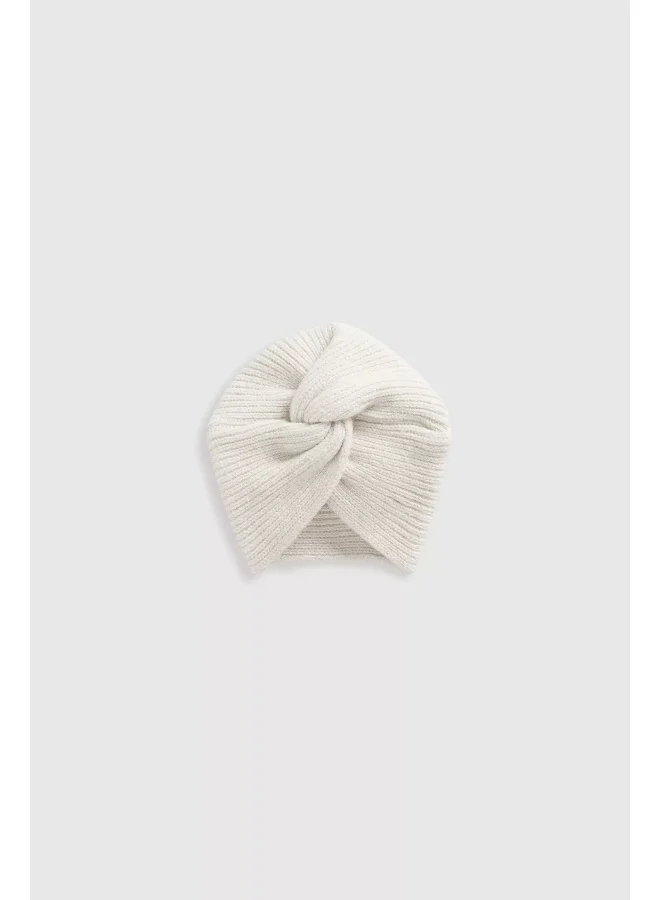 mothercare Knitted Turban Baby Hat