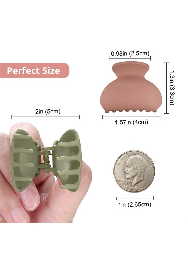 Lolalet - 12 Pack Small Hair Clips Hair Claw for Women Thin Fine Short Hair, 1.5 Inch Lolalet Cute Medium Size Jaw Clips Acrylic No Slip Hair Clamps Mini Banana Clips for Girls Kids -Style B - Image 1