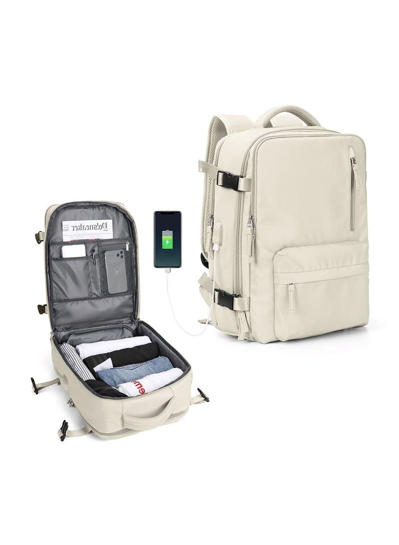 Cool Baby COOLBABY Travel Backpack Hiking Backpack Waterproof Outdoor Sports Rucksack Casual Daypack with USB Charging Port Shoes Compartment - Image 2