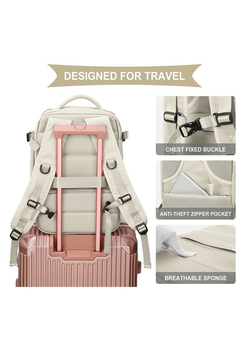 Cool Baby COOLBABY Travel Backpack Hiking Backpack Waterproof Outdoor Sports Rucksack Casual Daypack with USB Charging Port Shoes Compartment - Image 4