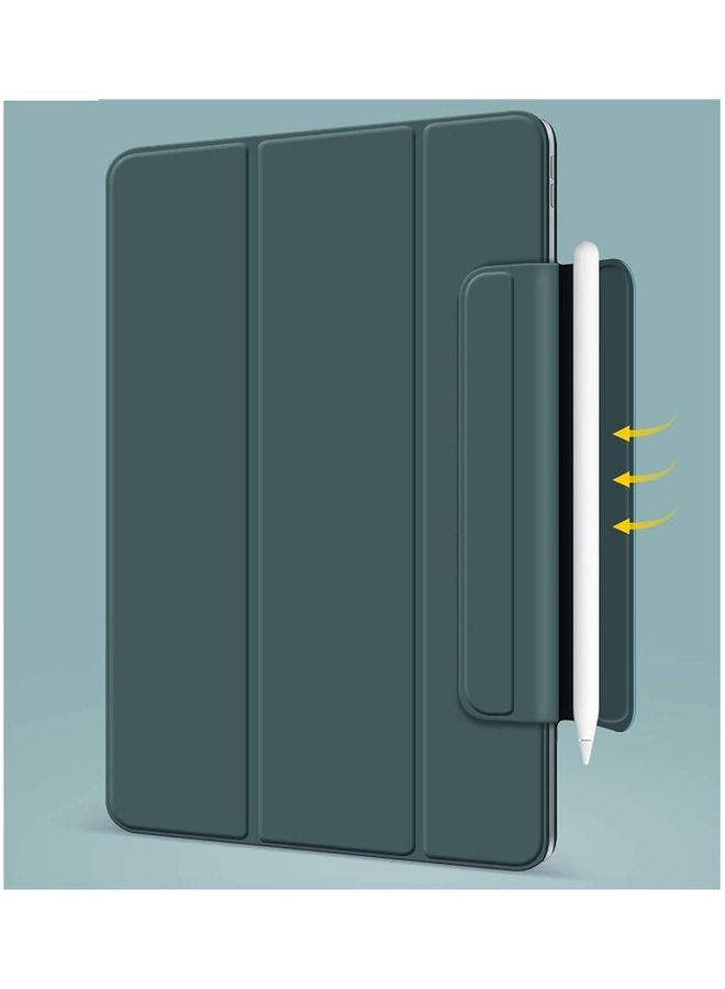Loquat Tri-fold Smart Protective Case Cover For IPad Pro 2020 Green - Image 2