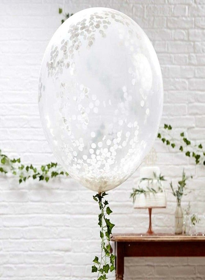 Kaemi White Round Tissue Paper Confetti 5000 Pieces 1 inch Paper Circle Confetti Dots for Table Parties & Celebrations - Image 2